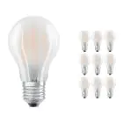 Mehrfachpackung 10x Ledvance CLASSIC LED E27 Birne Fadenlampe Matt 7.5W 1055lm - 827 | Ersatz für 75W