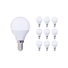 Mehrfachpackung 10x LED E14 Kugel Matt 2.5W 250lm - 827 | Ersatz für 25W