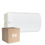 Lot 5x Philips LED Sécurité Ledinaire WL055V Blanc 6W 630lm - 840 Blanc Froid | 374x150mm - IP65 - Détecteur De Mouvement