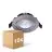 Lot 10x LED Inclinable Spot Argent Ronde 6W 550lm 60D - 927 Blanc Très Chaud | 85mm - IP54 - Dimmable - Meilleur Rendu De Couleur