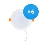 Lot 6x Spot encastrable LED 12W 1080lm 120D - 840  | Remplacement 1x18W