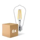 Lot 6x Philips MASTER Value LED Ampoule E27 Edison Filament Claire 5.9W 806lm - 927  | Meilleur Rendu De Couleur - Remplacement 60W