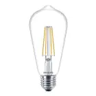 Philips Corepro LED Ampoule E27 Edison Filament Claire 7W 806lm - 827 Blanc Très Chaud | Équivalent 60W