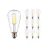 Lot 10x LED E27 Poire Filament Claire 4W 470lm - 827 | Remplacement 40W